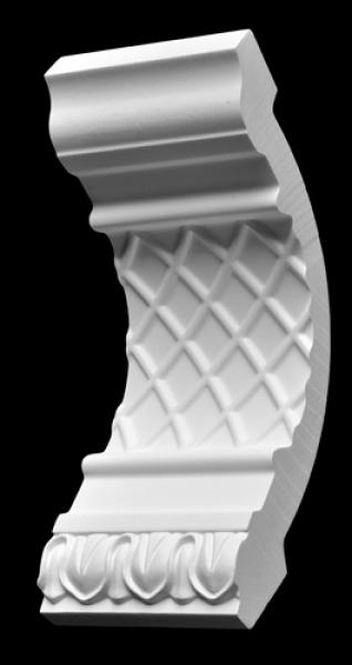 Decke 401 PU  16,9x14,1cm  feste Stuckleiste für Raumgestaltung
